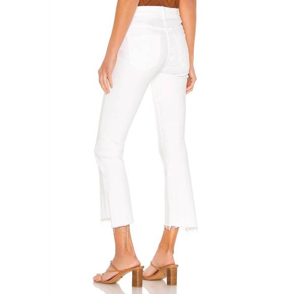 NEW MOTHER insider crop step fray jeans in fairest of them all - Picture 2 of 3